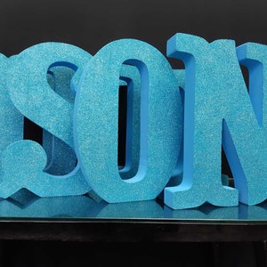 Letras de espuma de poliestireno 3D 15", números de espuma 15 pulgadas, letras grandes de pie, decoración de la ducha del bebé, decoración del partido, número de bloque y leters