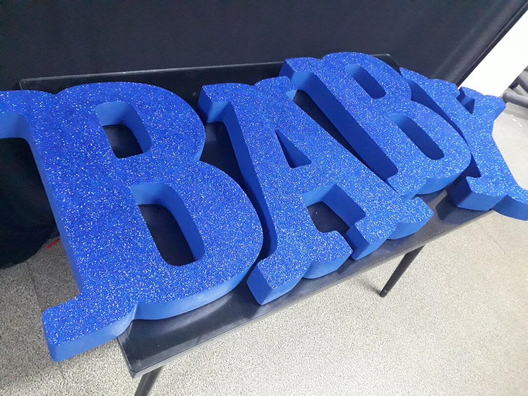 Styrofoam Letters Silver 3D 15,foam Numbers 15 Inches,large Free