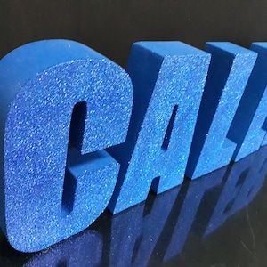 Letras de espuma de poliestireno 3D 8", CALEB stireofoam números 8 pulgadas, letras de pie libre, decoración de la ducha del bebé, decoración del partido, número de bloque blanco y leterr