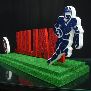 Candelabra American football , football Bar Mitzvah ,Baseballs candle,Quinceanera football candle lighting Centerpiece,Sweet 16 football