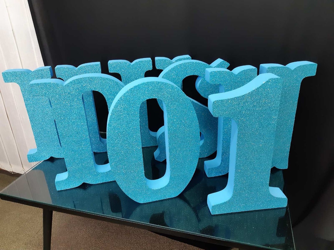 Styrofoam letters 3D 15Foam numbers 15 inchesLarge Etsy