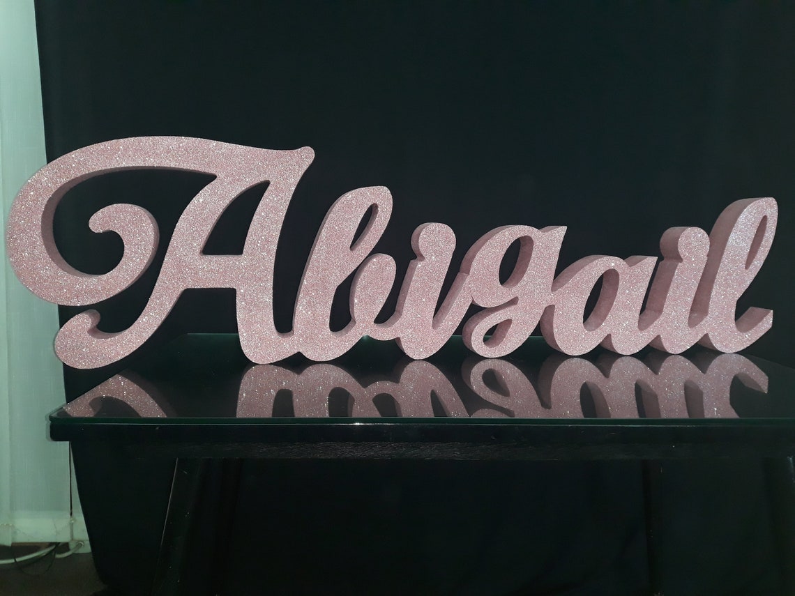Big Rose Gold 3D Sign 12 Styrofoam Custom Name Letters | Etsy