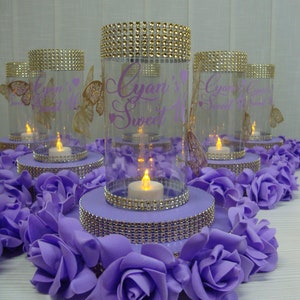 Sweet 16 Centerpieces Fortablequinceañera Centerpieces - Etsy