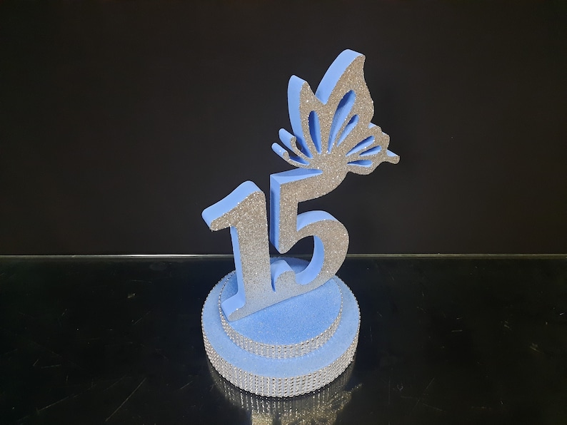 Butterfly Centerpieces for Table Light Blue Quinceanera Etsy