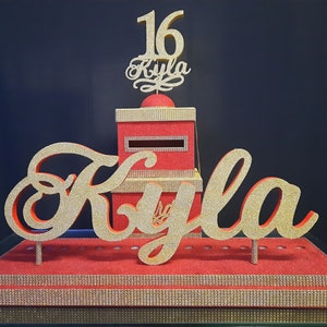 SET Sweet 16 Candelabro espuma y Cardbox, Candelabro negro Quinceañera, Bar negro y Bat Mitzvah, Centro de Mesa de Iluminación de Velas