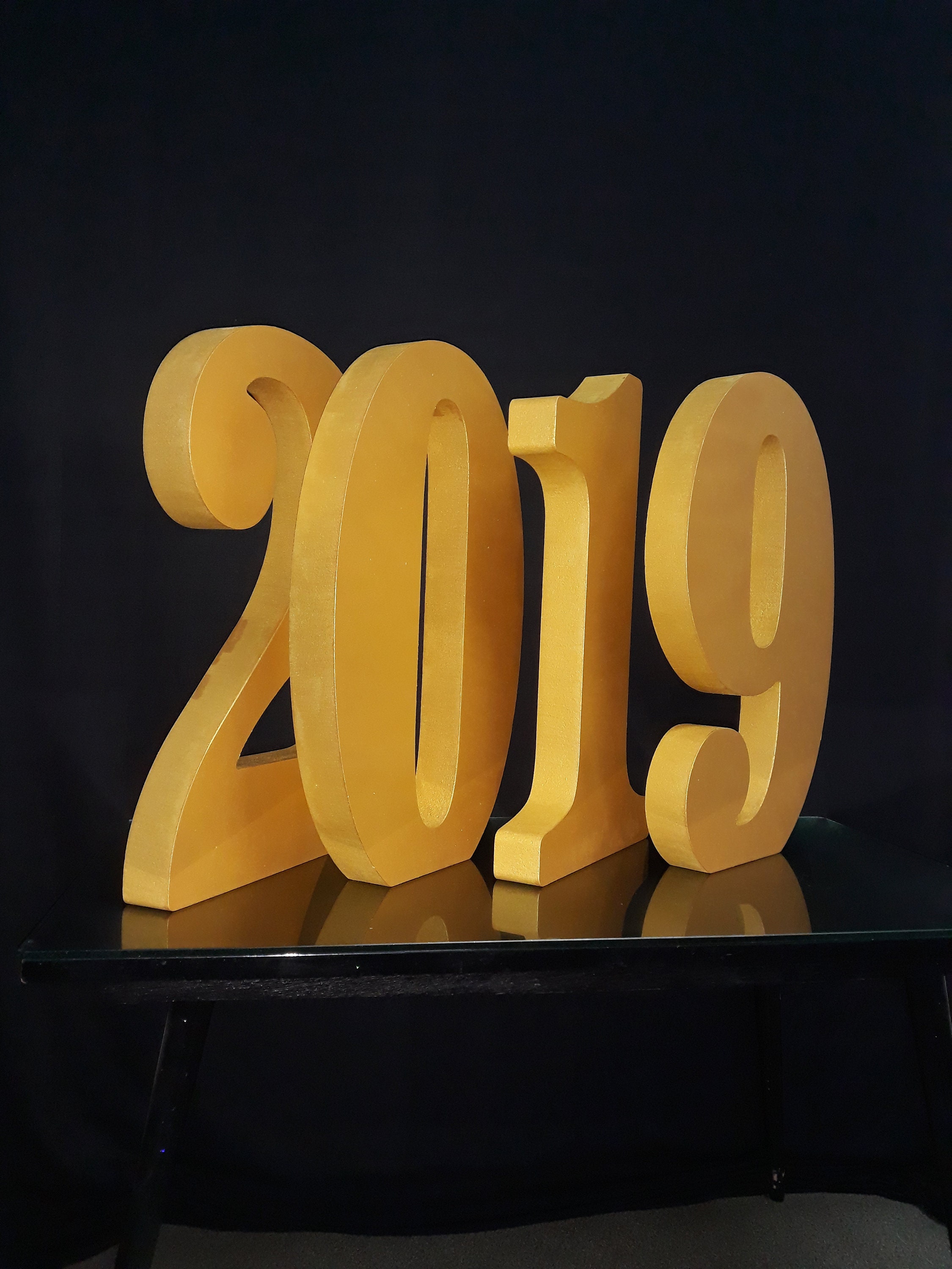 Styrofoam letters 3D 20foam gold numbers 20 Etsy