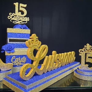 SET Espuma de candelabro y caja de cartón, Candelabro dulce 16, Candelabro de quinceañera, Bar & Bat Mitzvah, Centro de mesa de iluminación de velas