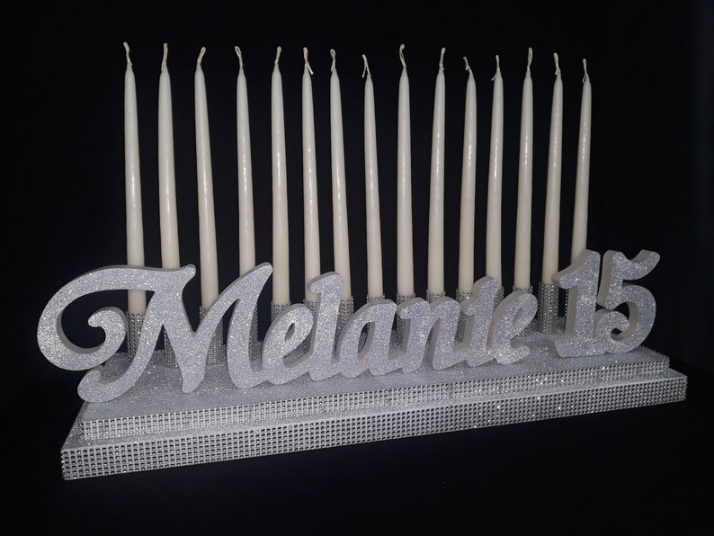 Podium Base Sweet 16 Candelabra Quinceanera & Mitzvah Candle Etsy