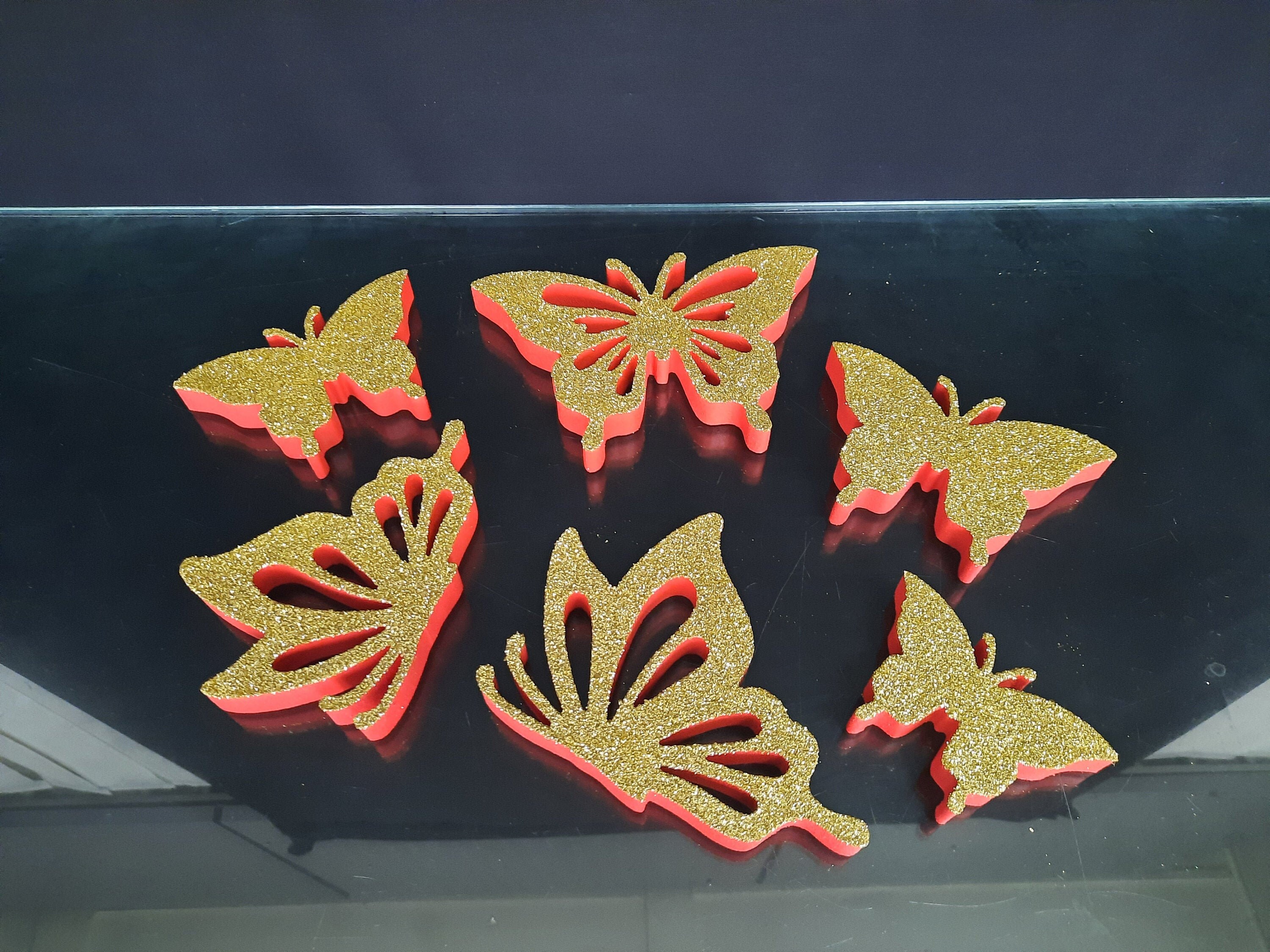 SET Butterflies Styrofoam Butterflies Set Decorative Etsy