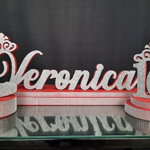 SET Red Sweet 16 Candelabro espuma, color rojo Zapato central en el stand, quinceañera color rojo, Mitzvah Candle Lighting Center piece