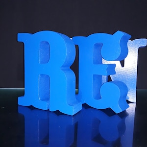 Letras de espuma de poliestireno 3D 8",NAME números de espuma de poliestireno 8 pulgadas, letras de pie libre, decoración de la ducha del bebé, decoración del partido, número de bloque blanco y leterr