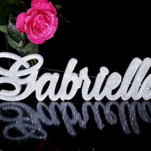 Nombre personalizado 3D brillo, tamaño de las letras de la edad del bloque de la edad, nombre 3D, nombre de espuma de poliestireno de pie libre, dulce 16 candelabro, Quinceanera