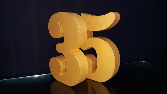 Brig wijk Netto Piepschuim letters 3D 12 schuim gouden cijfers 12 inch - Etsy Nederland
