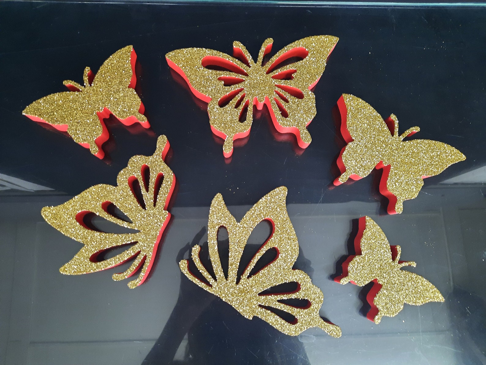 SET Butterflies Styrofoam Butterflies Set Decorative Etsy