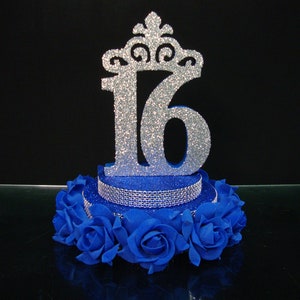 Numbers on stand rose, Central decor, Central element on the table, Centerpiece Sweet 16, Quinceanera Centerpiece