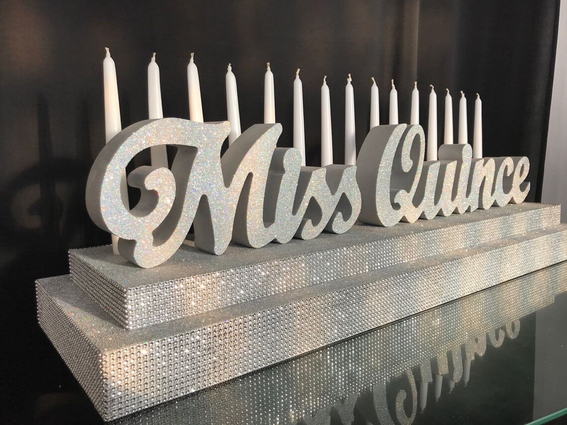 Big Candelabra Sweet 16 Quinceanera & Mitzvah Candle Lighting Etsy