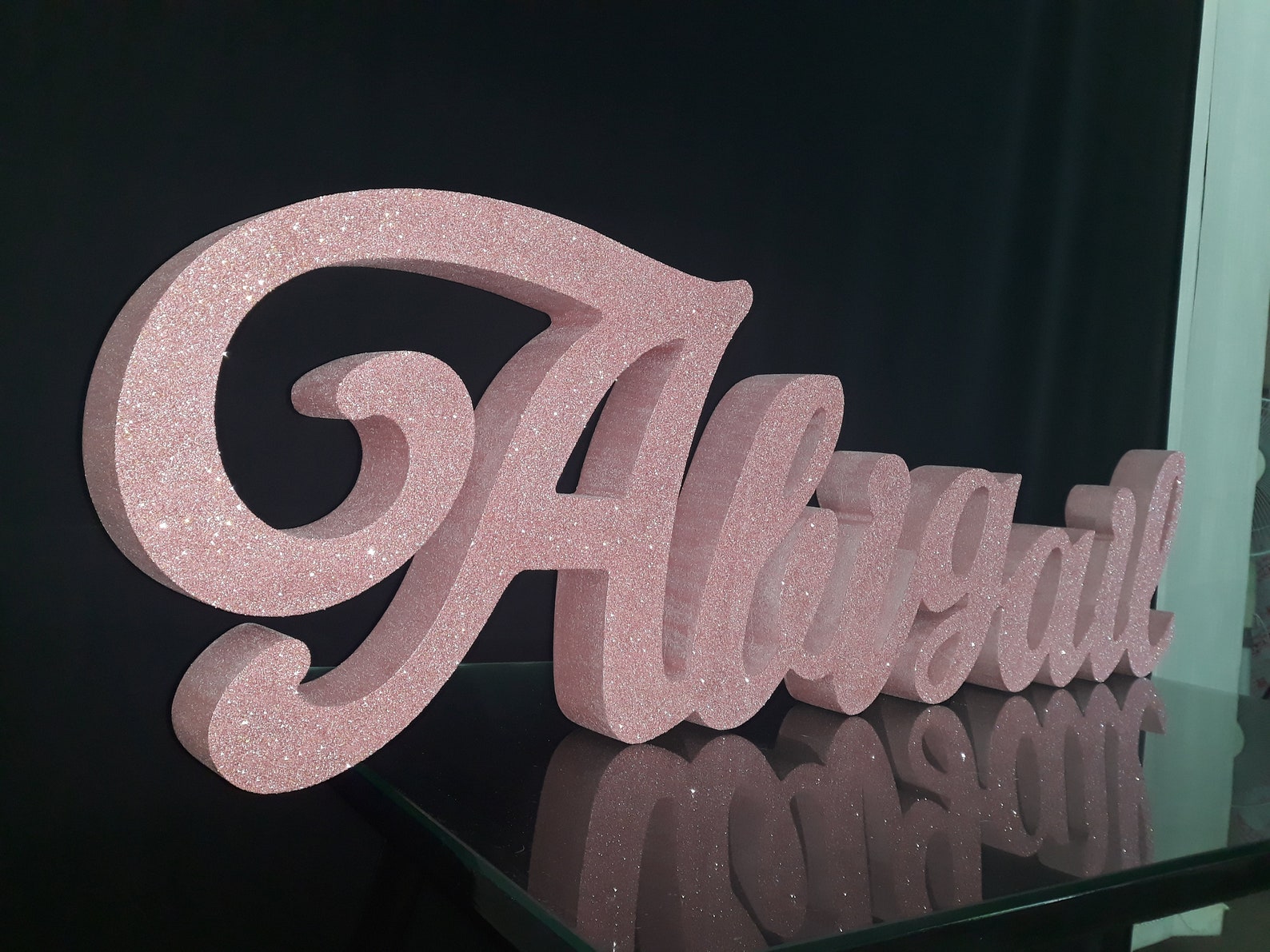 Big Rose Gold 3D Sign 12 Styrofoam Custom Name Letters | Etsy
