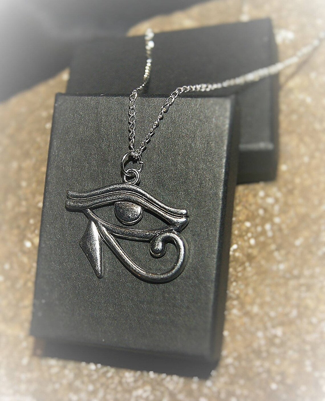 Handmade Eye of Horus Amulet. Wadjet / Ujat On Fine Chain ...