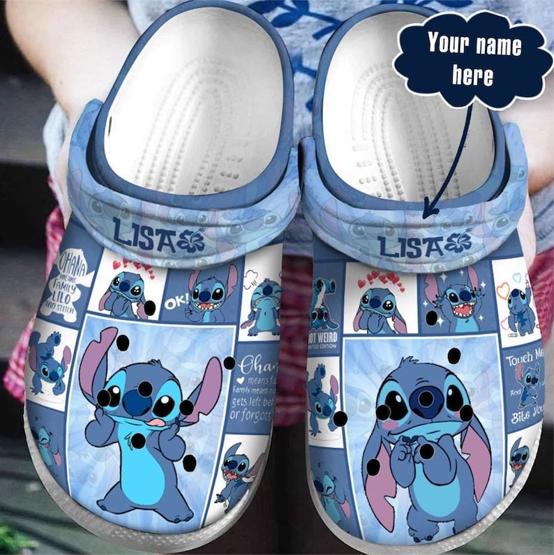 Personalized Lilo Stitch Crocband Clogs