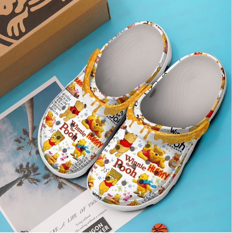 Personalized Winnie The Pooh Cartoon Shoes,Pooh Summer Clog