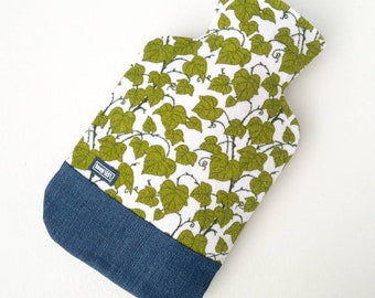 hot water bottle cover made from terry cloth