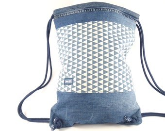 Upcycling -Turnbeutel Festivalbag Rucksack Gymbag