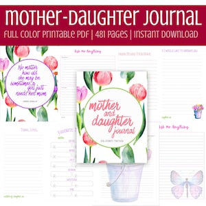 Printable Mother Daughter Journal • Mommy and Me Diary • Guided Journal Prompts • Family Bonding Journal • Family Memories Journal