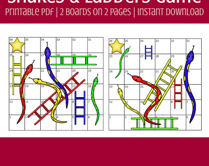 30 Snakes Printable Preschool Educational Games Download. Games and ...