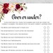 Over or Under EDITABLE Game Template Floral Printable Custom Bridal ...