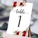 3x5 Table Numbers Printable Wedding Blank Table Number Cards - Etsy