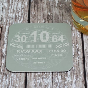 Personalisiertes Geschenk Auto Steuer Disc Untersetzer
