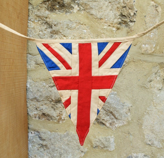 Union Jack Flagge Wimpelkette handgemachte britische Flaggen Party