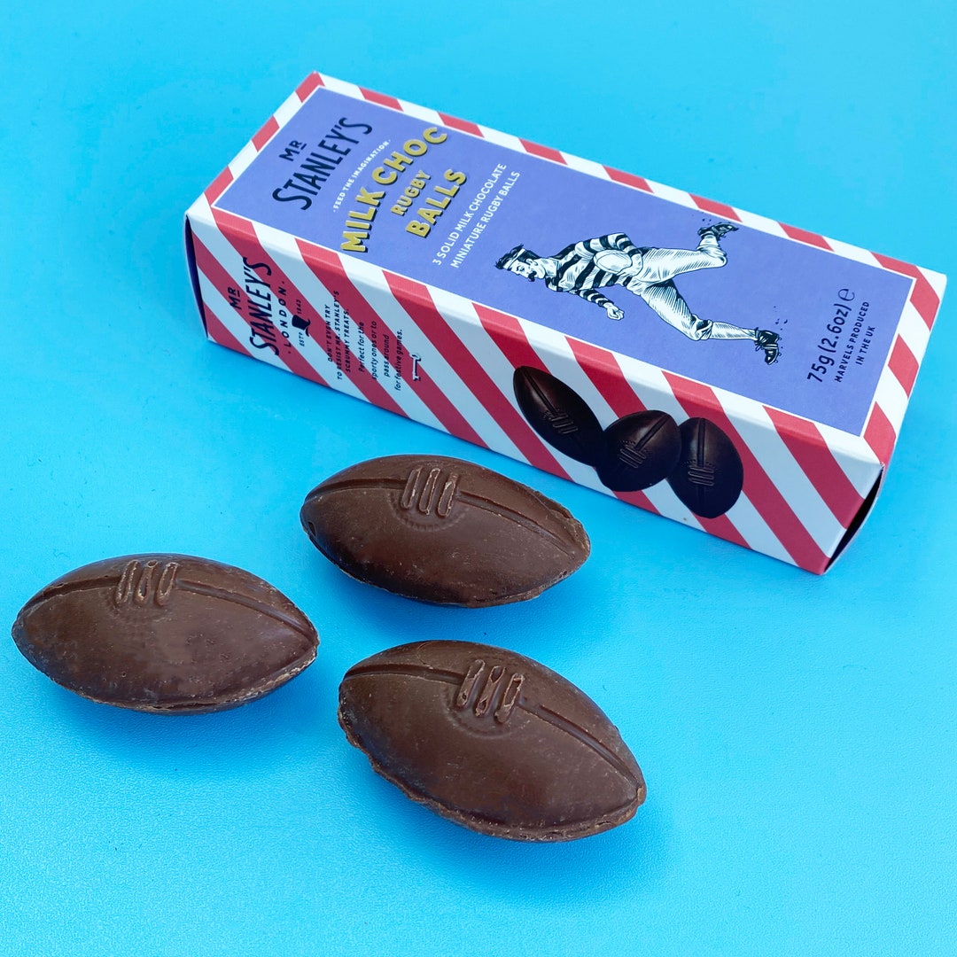 Mr Stanleys Chocolate Rugby Balls Rugby Gift Teenage Gift Etsy UK