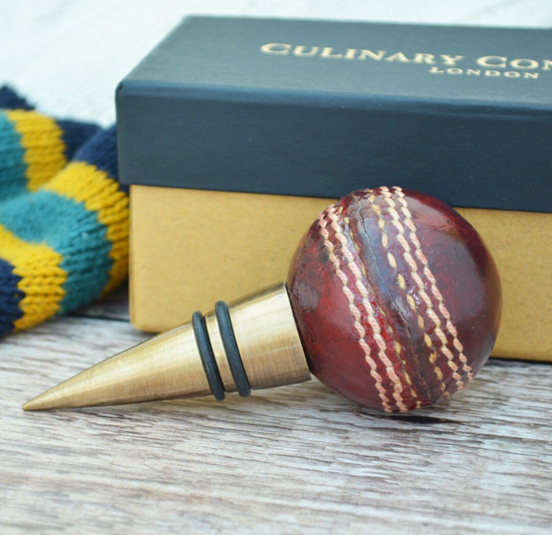 Vintage Cricket Ball Bottle Stopper Cricket Gift Birthday Gift Etsy UK