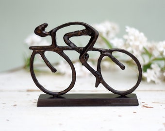 Cyclist Sculpture Gift - Cycling Gifts - bicycle gift