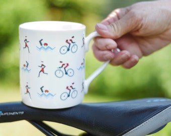 Triathlon Gift Mug - Runner Swimmer Cycling - Iron Man gift