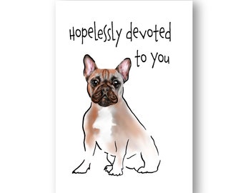 French Bulldog Greetings Card | From the Dog | Mother’s Day Card Card | Birthday Card for Girlfriend/Wife/Mum/Dad | Recyclable Materials