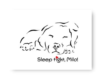 Personalised Labrador Retriever Sympathy Card | Pet Bereavement Greetings Card | Dog Memorial Card | Condolences Card | Dog Loss Card