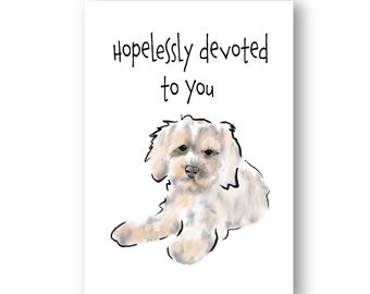 Cockapoo Greetings Card | Birthday Card from the Dog | Pet Lover Card | Mother’s Day Card | Plastic Free Card | Recyclable Materials