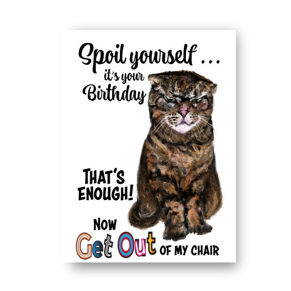 Carte d'anniversaire drôle de chat grincheux | Carte de voeux humoristique pour propriétaire de chat | chat sarcastique de Zazzle.be Liste d'envies Vous avez des idées ? Les gens grincheux | Humour sec