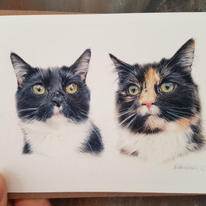 4 paquets de cartes de vœux imprimées à l’aquarelle pour chats, cat lover’s Series, vierges pour votre message.