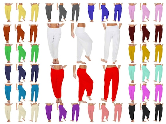 Ladies Womens Baggy Harem Pants Trousers Loose Fit ALI BABA Yoga Leggings 8-26