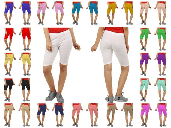 New Ladies Viscose Plain Stretchy Soft Leggings with Elasticated Waist