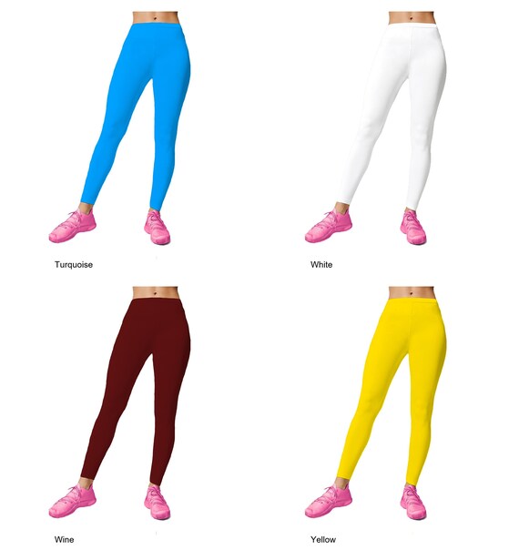 PAPAVAL KDL Kids Girls Footless Disco Leggings Shiny Nylon Ballet Gymnastics