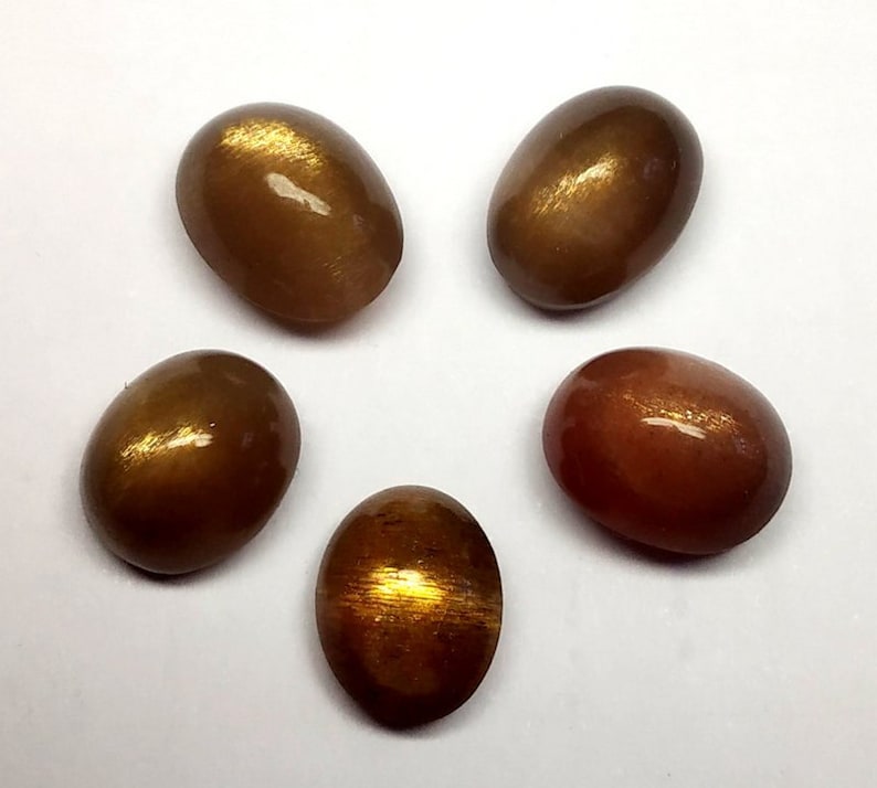 Loose Cabochon. 5 Psc Natural Designer Grey Sun Stone Cabochon,Size 13x10 to 11x9 MM,31 Cts Grey Sunstone Oval Cabochon Gemstone Lot