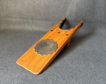 Vintage Wooden Boot Jack Leather Cowboy Boot Remover Puller Antique Country Farmhouse Decor Western Rustic Riding Boot Jack 14 Inch