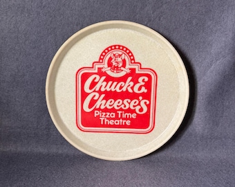 Vintage 1980s Chuck E Cheese Pizza Time Theatre Camtray Fiberglass Serving Tray Retro Arcade Kitsch