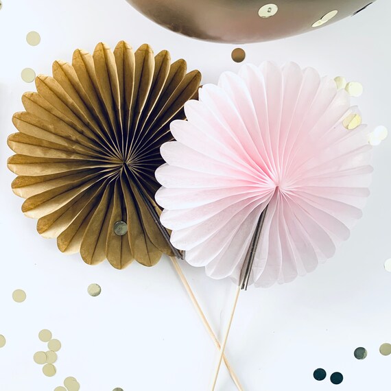 Paper Fan Cake Topper Set / Cake Topper Etsy Australia