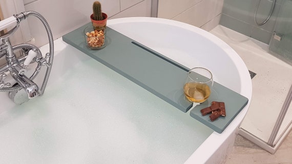 Dreamy Marble Luxury Bath Rack Bathroom Storage Tray Wooden Board Handpainted
