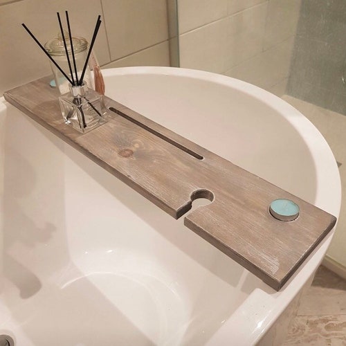 Handmade Wooden Bath Tray/ Wood Bathtub Board/ Wine Rack/ Etsy